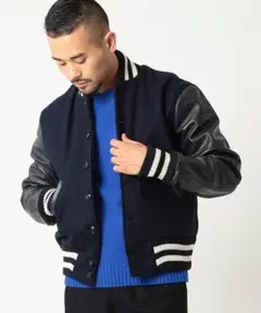 良品 BEAMS×SKOOKUM ビームスボーイ スクーカム スタジャン 32 良品 BEAMS×SKOOKUM ビームスボーイ スクーカム スタジャン 32