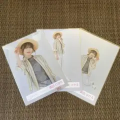 櫻坂46 森田ひかる 麦わら帽子コーデ 生写真 セミコンプ