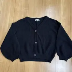 GLOBAL WORK ブラック カーディガン XL(130)