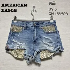 【美品】AMERICAN EAGLE・ショートパンツ・US0・CN155/62A