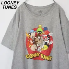 【ルーニーテューンズ】Tシャツ アニメ キャラクター 2XLサイズ グレー