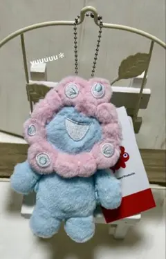 ミャクミャク　カラー　マスコット　ブルー　ぬいぐるみ　パステル　万博