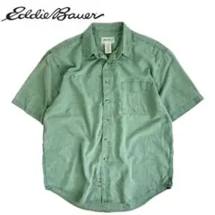 06M998◯ 90s Eddie Bauer ビンテージ 半袖BDシャツ L