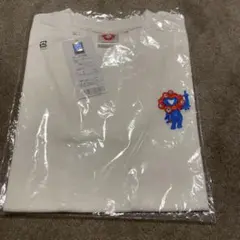 大阪万博　ミャクミャク　刺繍キャラクター ホワイト半袖Tシャツ　140