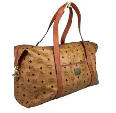MCM エムシーエム ボストンバッグ ヴィセトス総柄 ゴルフバッグ キャメル