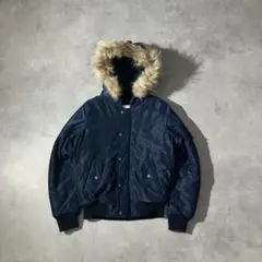 00s y2k fur flight bomber jacket ma-1