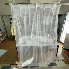 カーテン レース 1枚 幅100cm 高170cm フック付き