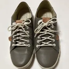 FOOT STYLEグレージュレザー スニーカー美品