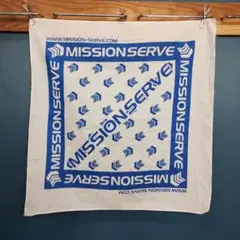 USA古着　ビンテージ　MISSION SERVE バンダナ 　アメリカ　企業物