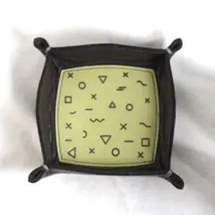 レトロ可愛い 【本革レザートレイ】鍵/アクセ置きに
