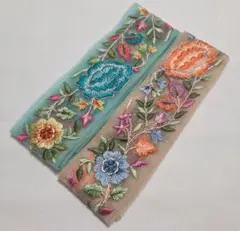 インド刺繍リボン　各約１m 　2本セット