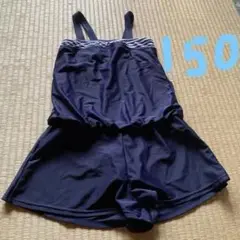 150 水着　ネイビー　超美品　紺色　シンプル