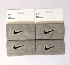 2((新品　NIKE ナイキ スウッシュ ダブルワイド　リストバンド　4個セット