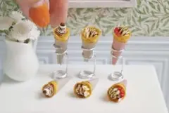 ミニチュア　クレープ3種セット