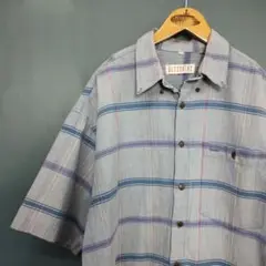 USA古着　BLUEPRINT チェック柄 半袖シャツ　90s ビンテージ