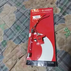 Vodafone ストラップ 赤 ペン型
