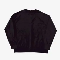 ユニクロ　スーピマコットンクルーネックセーター　濃紺（XL）無地　シンプル
