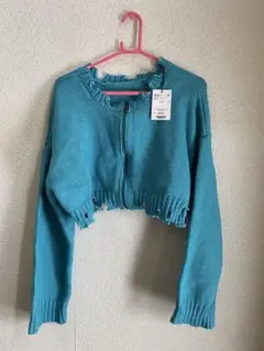 未使用 PAGEBOY ダメージフルZIPニット