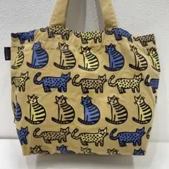 ●1555 ROOTOTE ルートート　トートバッグ ハンド　ねこ柄　総柄