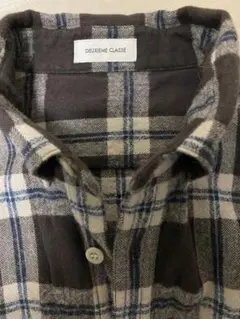 Deuxieme Classe ウール混 ネルシャツ