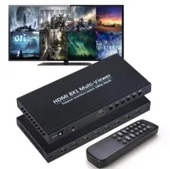 HDMI 画面切り替え器 8x1 1080p HDMI画面分割切替器 8入力