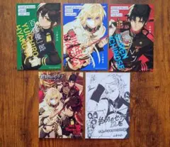 【終わりのセラフ】特典5点セット★イラストペーパー ボイスカード ステッカー