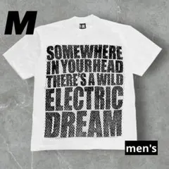 Opium Tシャツ　英語　Mサイズ　半袖　グランジ　白　プリント