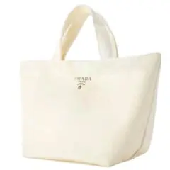 新品/未使用 PRADA/プラダ ノベルティミニ トートバッグ　白　箱付き
