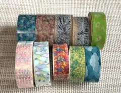 100均 透明マスキングテープ 10点 中古品