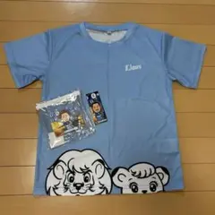 西武ライオンズ冷感Tシャツ　130cm クリアポーチ　ステッカー