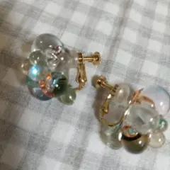 バブルクラスターイヤリング