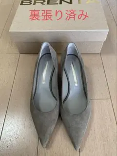 新品未使用 裏張り46,200円 ブレンタ パンプス 24.5 38 グレージュ
