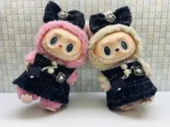 新品　LABUBUラブブ服　15cm〜17㎝ 着せ替えブラック