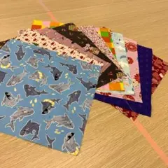 A11★約25cm×約25cm/10枚/パッチワーク/国産プリント生地
