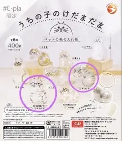 C-pla限定　うちの子けだまだま ガチャ　2種