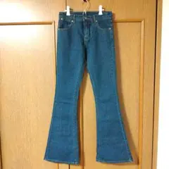 Wrangler フレアジーンズ デニムブルー　160
