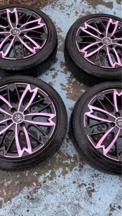 あずにゃん165/40R16 和道　桜5分咲きホイール・タイヤセット×４本 あずにゃん様専用165/40R16 和道 桜5分咲きホイール・タイヤ