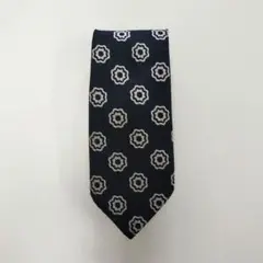 美品 ORIGINAL CRAVAT ネイビー 花柄 ネクタイ