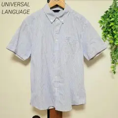 UNIVERSAL LANGUAGE ユニバーサルランゲージ ストライプ シャツ