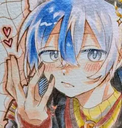 青柳冬弥　プロセカ　手描きイラスト