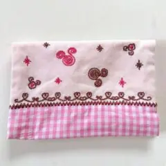 ★ハンドメイド・ティッシュケース【未使用】小物入れ・ミニポーチ・ピンク★
