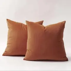 クッションカバー　ベルベッド生地　45×45 2つセット　新品未使用　即日発送