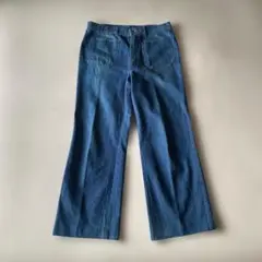 70s〜　USA製？ JEAN'S WEST デニムセーラーパンツ フレア