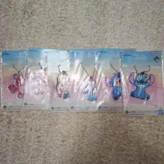 スティッチ1番くじ H賞ラバーチャーム6点セット
