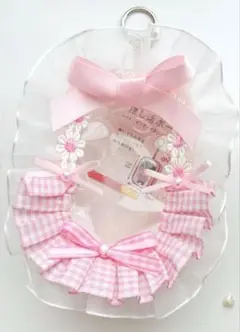 ぬいぐるみポーチデコ　ピンク
