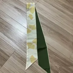 新品♡ナロースカーフ ネックスカーフ バッグスカーフ バンダナ ベージュ ①