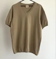 Good wear グッドウエア　BEIGE Lサイズ　コットン　リブ　USA製