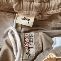 stussy bach pants ベージュ　L ステューシー　ビーチパンツ