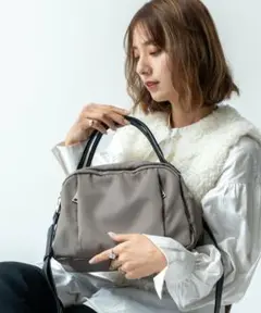Rename Nylon 2way Handbag ブラック