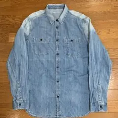 Gap ギャップ デニムワークシャツ マチ付き Lサイズ